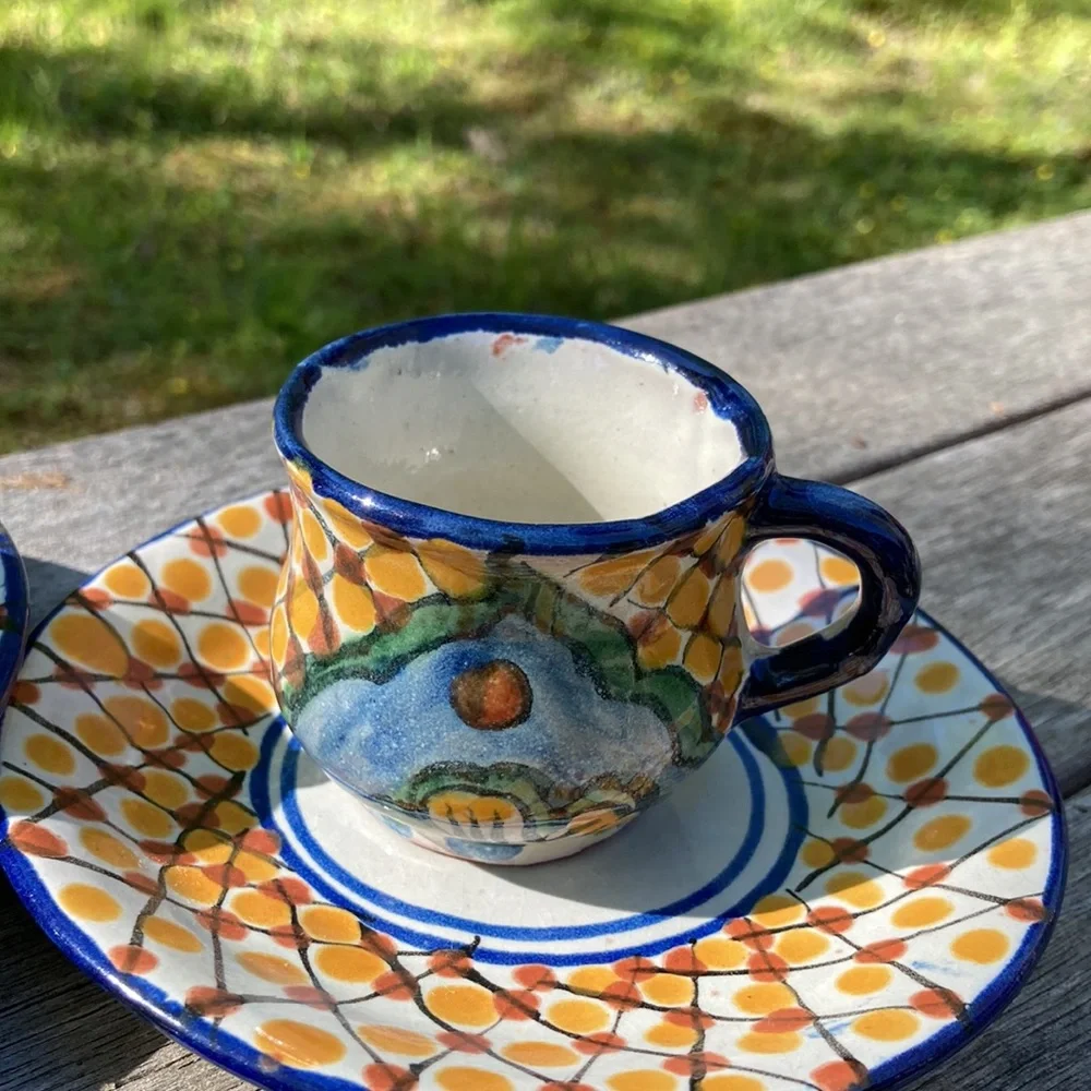 Set of 4/Demitasse Cup & Saucers - Picture 4 of 8